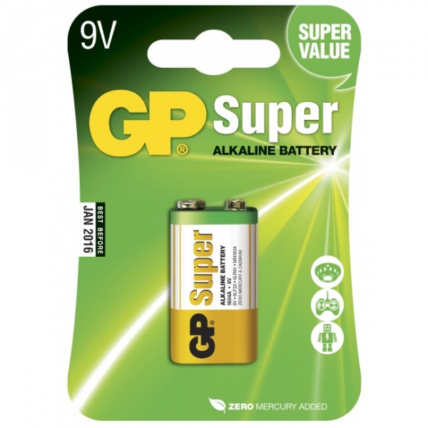 Pila salina 9V / 6LR61 - GP Battery
