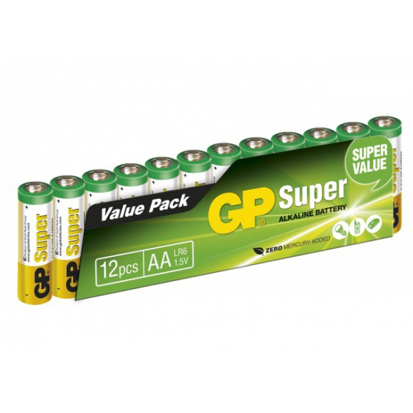 Pilas alcalina 12 x AAA / LR03 - 1,5V - GP Battery